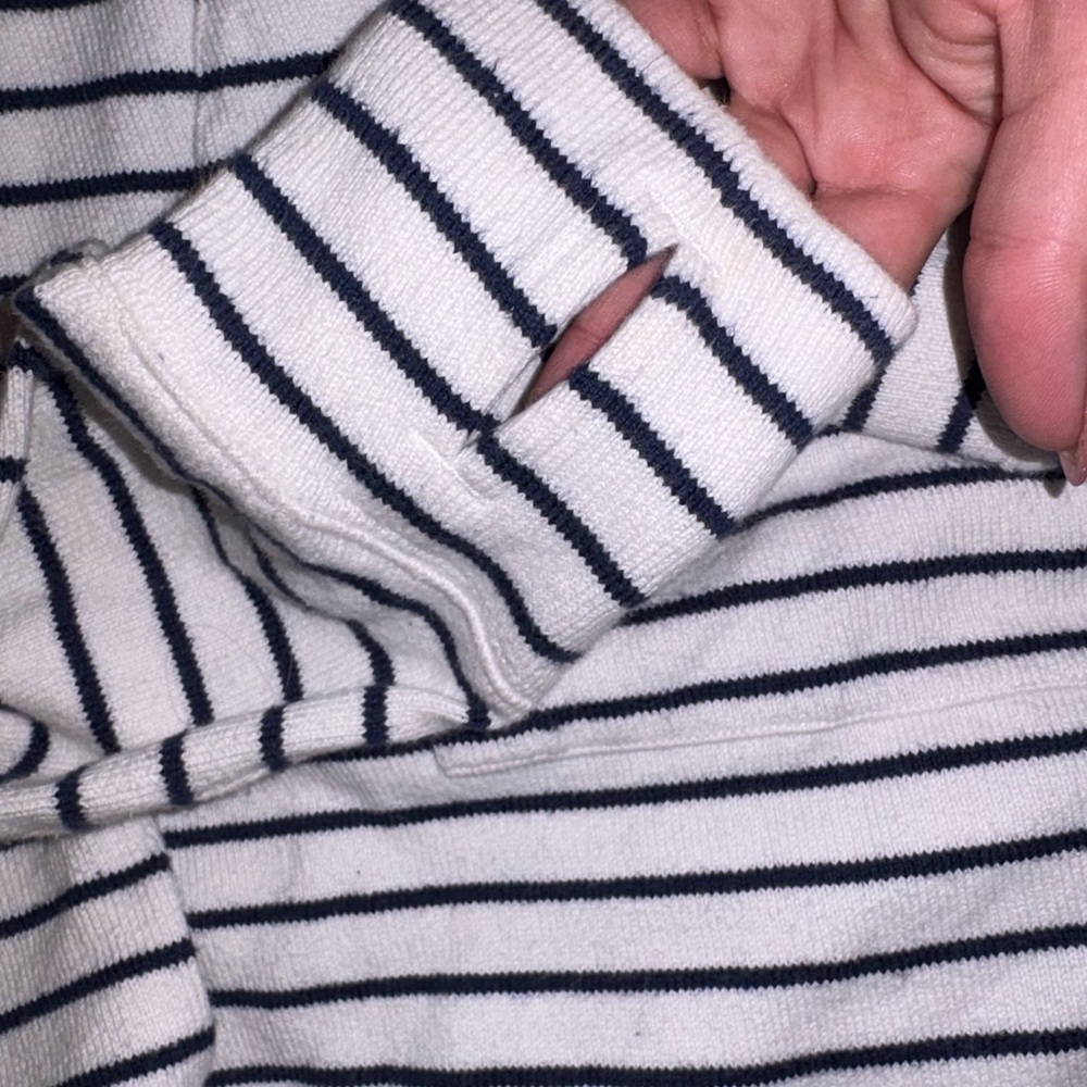 Vineyard Vines USA mixed striped shep pullover quarter zip XS - Picture 8 of 9